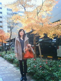 紅葉と私 2011/12/28 13:38:52