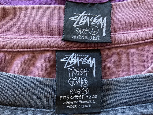 手持ちのstussy 黒タグズ