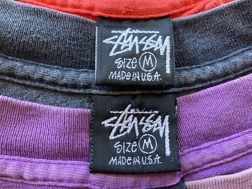 手持ちのstussy 黒タグズ