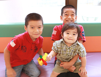 最年少バスケ少年。～はるま君１才～