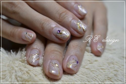 ジェルネイル画像　お客様ネイル