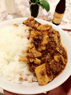 陳麻婆豆腐！辛いけどうまし!(^^)!
