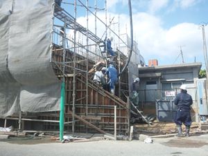 ■U×2 HOUSE　スラブ打設