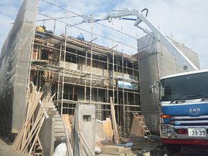 ■U×2 HOUSE　スラブ打設