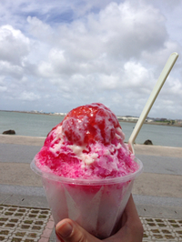 かき氷とモカとチーズクリーム 2015/05/31 23:39:52