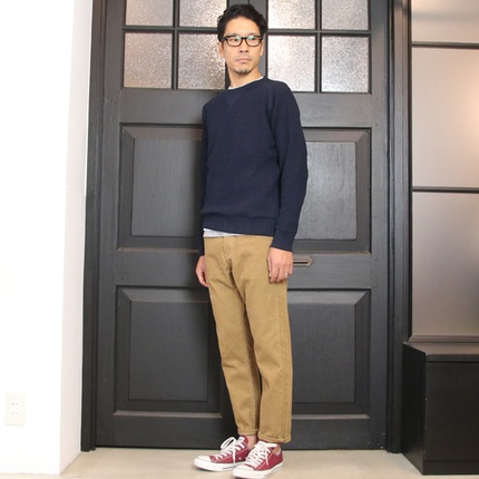 アンクル丈のコーデュロイパンツ Arigato