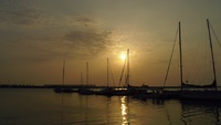 石垣漁港の夕日（１）