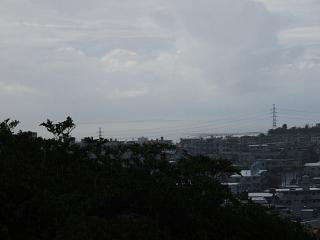 朝の中城湾の様子・・・・