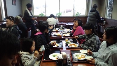 朝食タイム