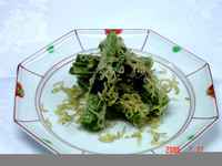 フーロー豆とカリカリジャコの磯辺揚げ