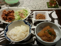 大根と豚挽き肉のあんかけ、ジューシー唐揚げ 2012/03/22 21:18:30
