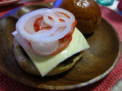 ブリオッシュでハンバーガー☆