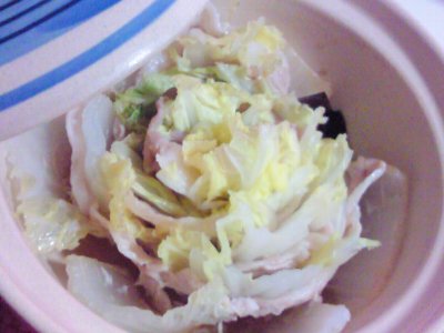白菜と豚肉のはさみ鍋