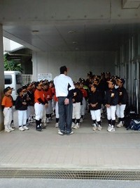 練習試合の朝