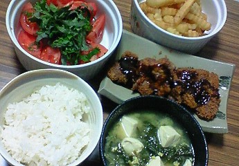 夕飯。