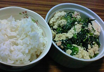 夕飯。