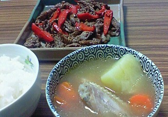 夕飯。