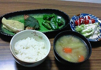 夕飯。