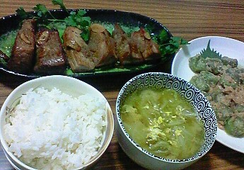 夕飯。