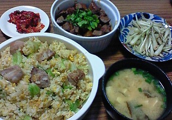 夕飯。