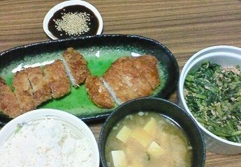 夕飯。