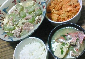 夕飯。