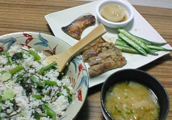夕飯。