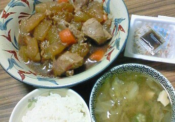 夕飯。