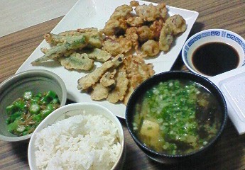 夕飯。