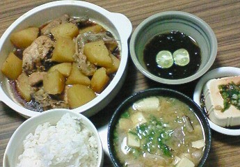 夕飯。