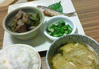 夕飯。