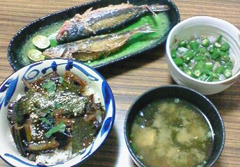 夕飯。