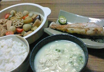 夕飯。