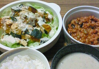 夕飯。