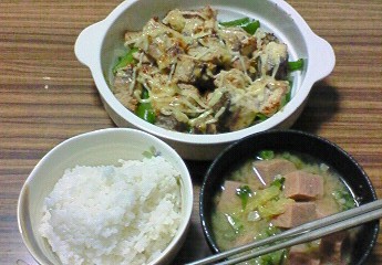 夕飯。