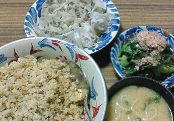 夕飯。