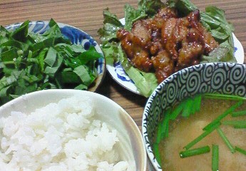 夕飯。