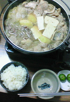 夕飯。