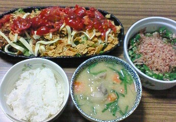 夕飯。