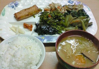 朝ごはん。