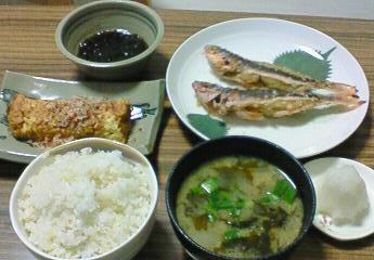 夕飯。