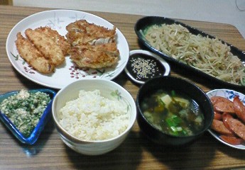 夕飯。