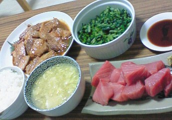 夕飯。