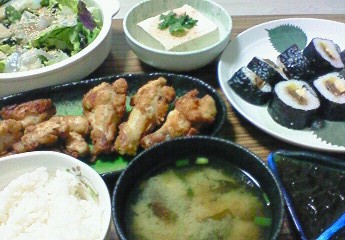 夕飯。