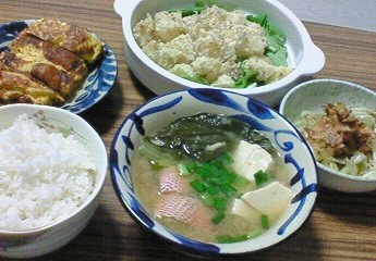 夕飯。