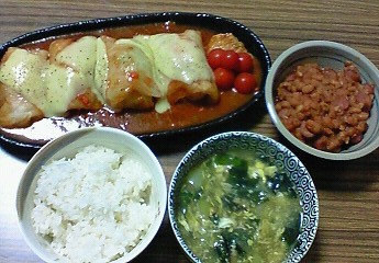 夕飯。