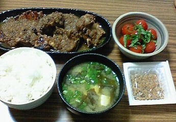 夕飯。