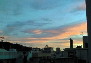 夕日