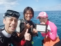 今日も朝から体験ダイビング！