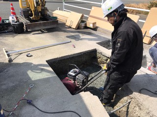福岡県へ急速充電設置工事に行ってきました